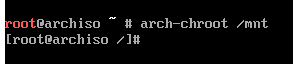 arch-chroot